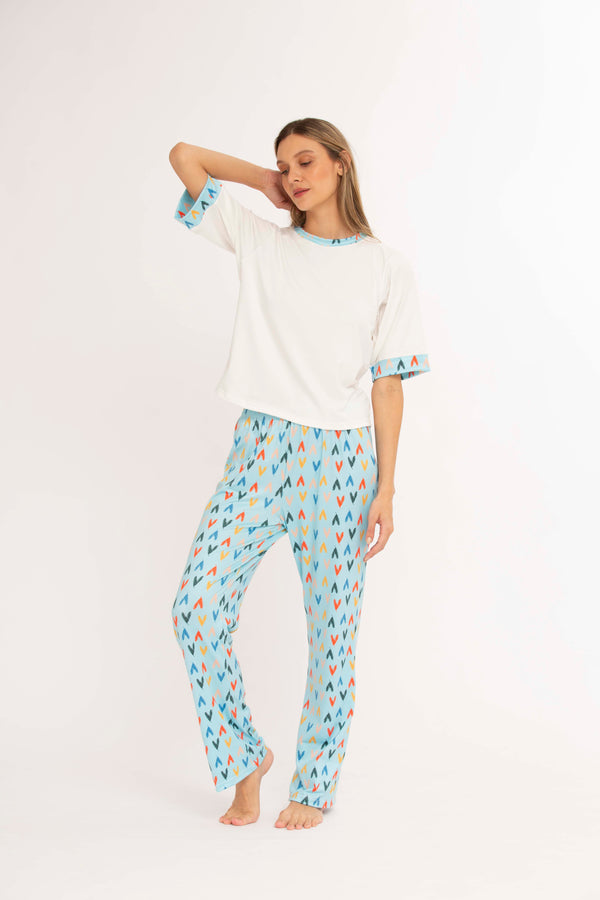 Amarte Pantalón largo + Camiseta Pijama