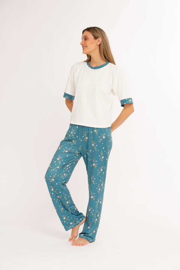 Manzanilla Pantalón largo + Camiseta Pijama