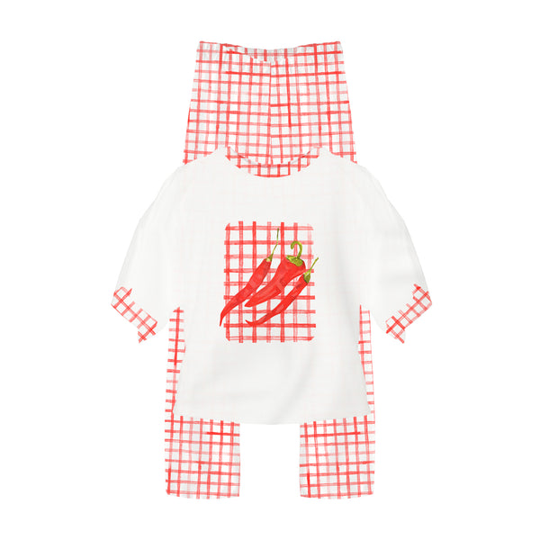 Pimientos Pantalón largo + Camiseta Pijama