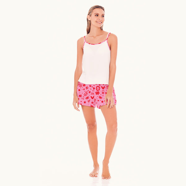 Pink Short + Camisilla Pijama
