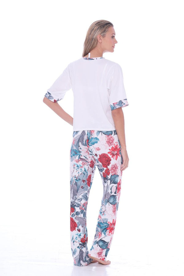 Cereza Pijama Completa Pantalón largo + Camiseta