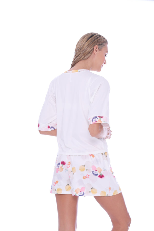 Algodón Pijama Completa Pantalón largo + Camiseta