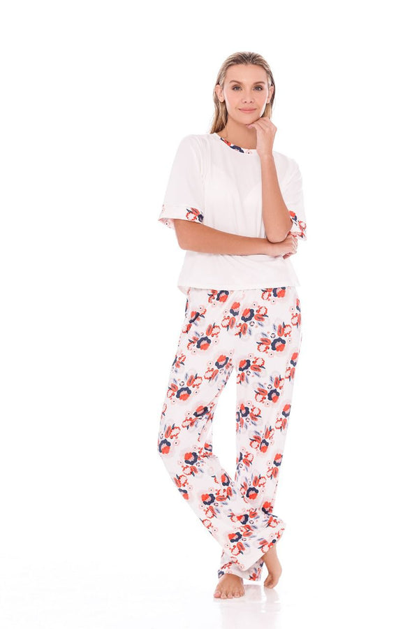 Otoño Pijama Completa Pantalón largo + Camiseta